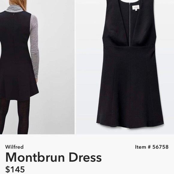 Aritzia Wilfred Suede Mini Dress in Black - Picture 7 of 10